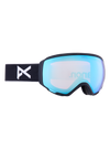 Product image of Anon WM1 Goggles + Bonus Lens + MFI® Face Mask[Variant:Frame: Black, Lens: Perceive Variable Blue (21% / S2), Spare Lens: Perceive Cloudy Pink (53% / S1)]