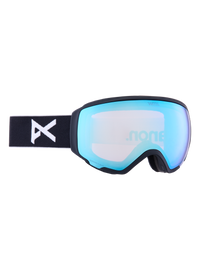 Product image of Anon WM1 Goggles + Bonus Lens + MFI® Face Mask[Variant:Frame: Black, Lens: Perceive Variable Blue (21% / S2), Spare Lens: Perceive Cloudy Pink (53% / S1)]