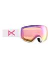 Product image of Anon WM1 Goggles + Bonus Lens + MFI® Face Mask[Variant:Frame: White, Lens: Perceive Cloudy Pink (53% / S1), Spare Lens: Perceive Variable Blue (21% / S2)]