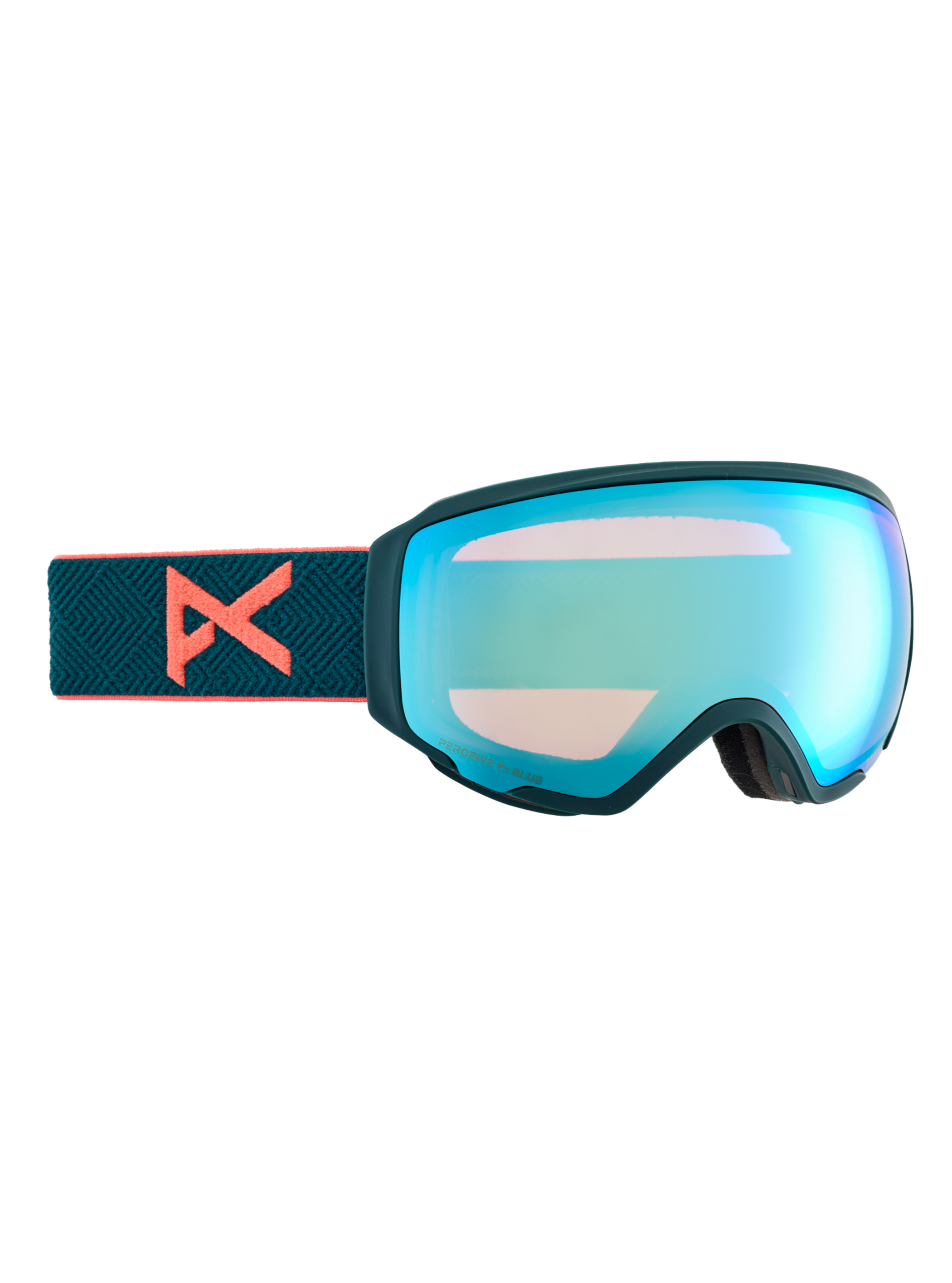 Product image of Anon WM1 Goggles + Bonus Lens + MFI® Face Mask[Variant:Frame: Deep Emerald, Lens: Perceive Variable Blue (21% / S2), Spare Lens: Perceive Cloudy Pink (53% / S1)]