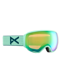 Product image of Anon WM1 Goggles + Bonus Lens + MFI® Face Mask[Variant:Frame: Powder Mint, Lens: Perceive Variable Green (22% / S2), Spare Lens: Perceive Cloudy Pink (53% / S1)]