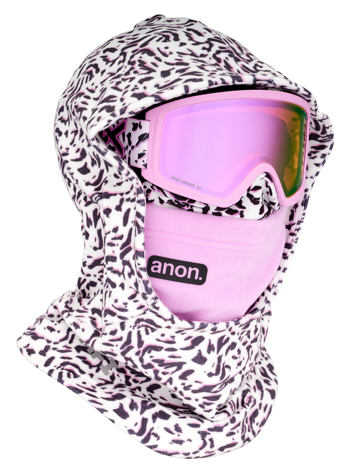 Product image of Anon Kids' MFI® Fleece Helmet Hood[Variant:Leopard Pink]