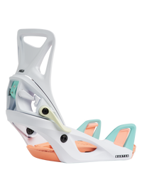 Product image of Kids' Burton Step On® Smalls Re:Flex Snowboard Bindings[Variant:White / Multi]