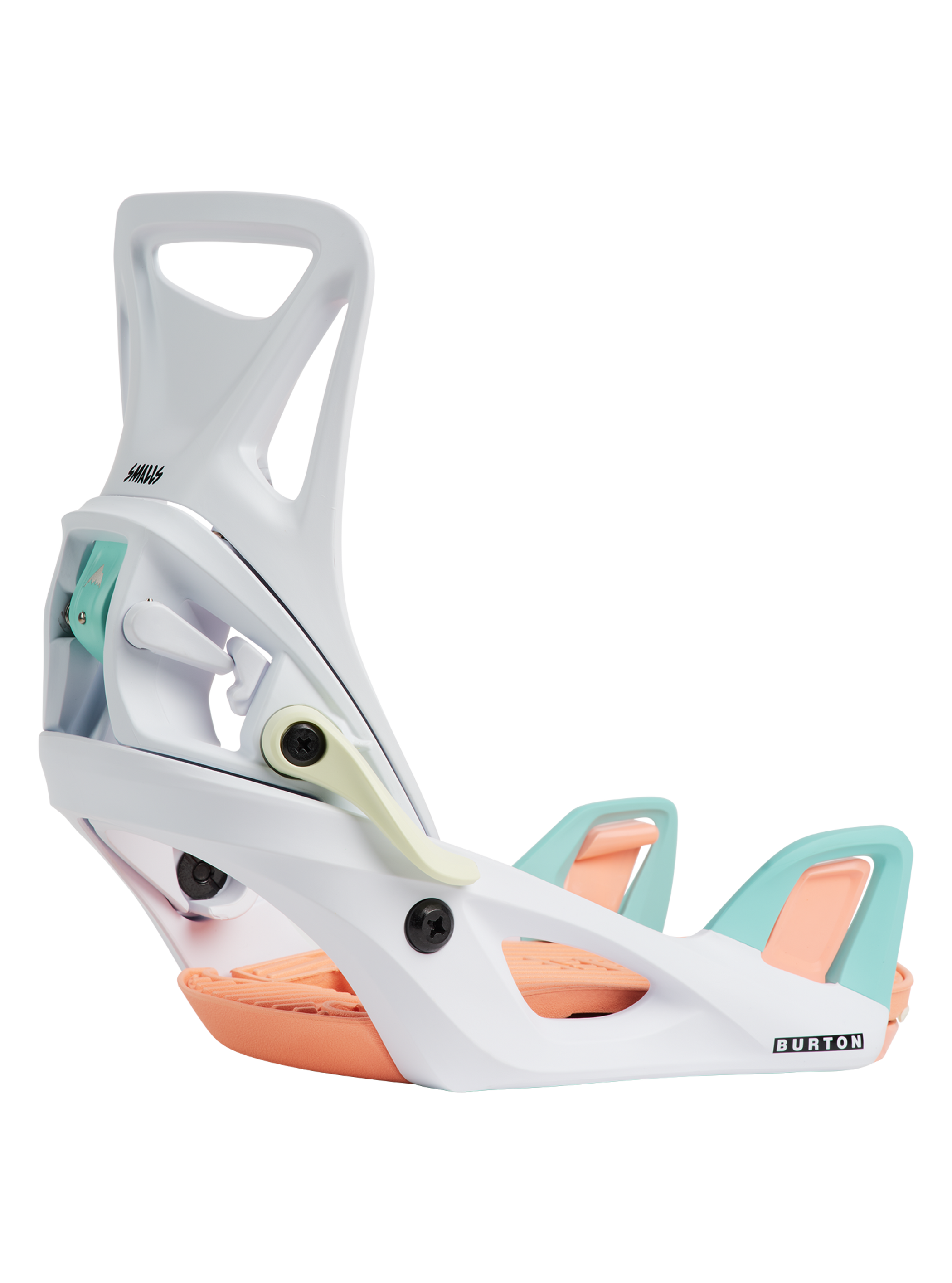 Product image of Kids' Burton Step On® Smalls Re:Flex Snowboard Bindings[Variant:White / Multi]