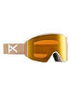 Product image of Anon M4 Low Bridge Fit Goggles (Cylindrical) + Bonus Lens + MFI® Face Mask[Variant:Frame: Summit Taupe, Lens: Perceive Sunny Bronze (17% / S3), Spare Lens: Perceive Cloudy Burst (59% / S1)]