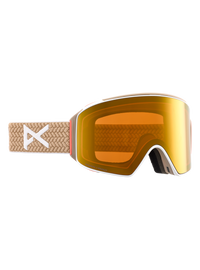 Product image of Anon M4 Low Bridge Fit Goggles (Cylindrical) + Bonus Lens + MFI® Face Mask[Variant:Frame: Summit Taupe, Lens: Perceive Sunny Bronze (17% / S3), Spare Lens: Perceive Cloudy Burst (59% / S1)]