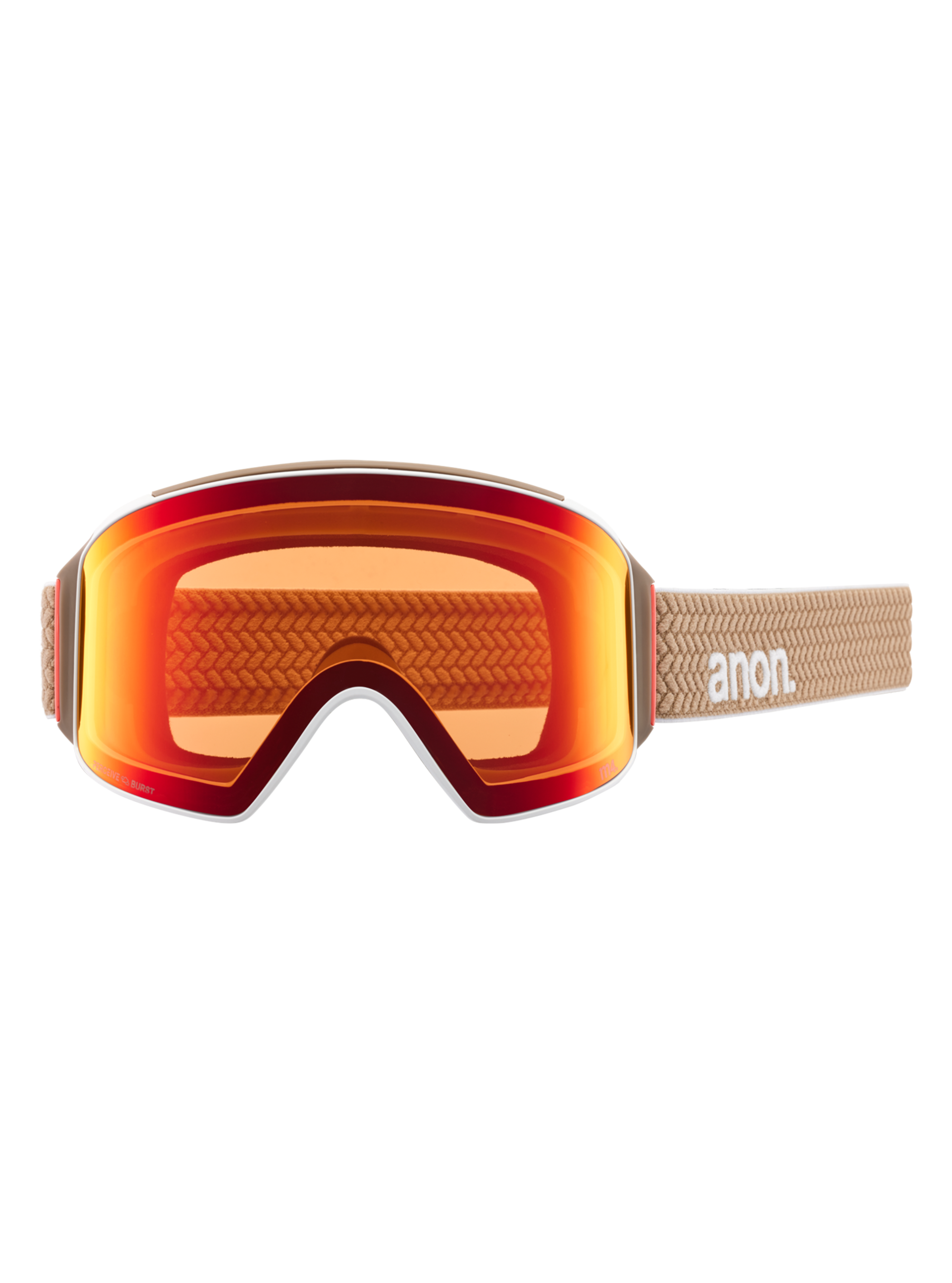 Product image of Anon M4 Low Bridge Fit Goggles (Cylindrical) + Bonus Lens + MFI® Face Mask[Variant:Frame: Summit Taupe, Lens: Perceive Sunny Bronze (17% / S3), Spare Lens: Perceive Cloudy Burst (59% / S1)]