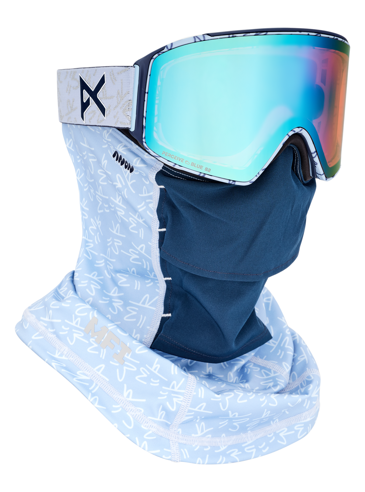 Anon Encounters With Lucas Beaufort M4 Goggles (Cylindrical) + Bonus Lens + MFI® Face Mask