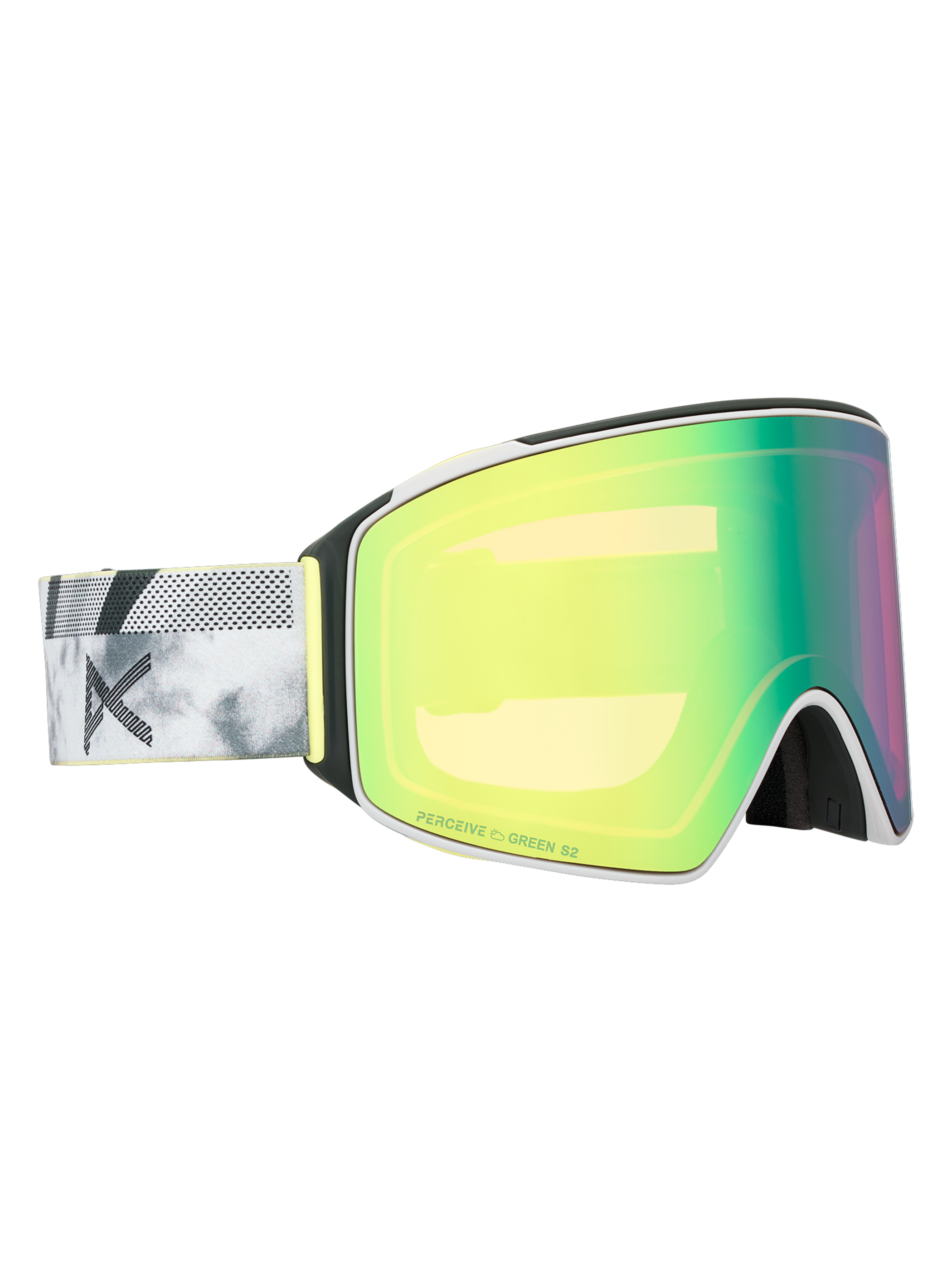 Product image of Anon M4 Goggles (Cylindrical) + Bonus Lens + MFI® Face Mask[Variant:Frame: Tilt Shift, Lens: Perceive Variable Green (22% / S2), Spare Lens: Perceive Cloudy Pink (53% / S1)]