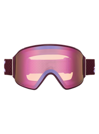 Product image of Anon M4 Goggles (Cylindrical) + Bonus Lens + MFI® Face Mask[Variant:Frame: Deep Cherry, Lens: Perceive Cloudy Pink (53% / S1), Spare Lens: Perceive Variable Blue (21% / S2)]