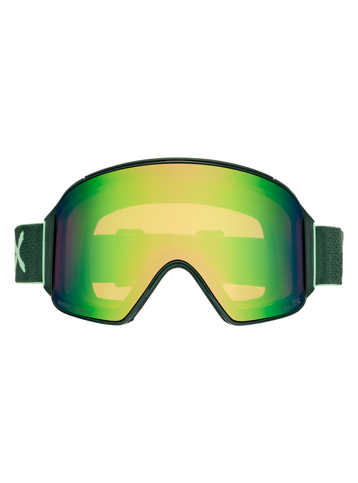 Product image of Anon M4 Goggles (Cylindrical) + Bonus Lens + MFI® Face Mask[Variant:Frame: Brunswick Green, Lens: Perceive Variable Green (22% / S2), Spare Lens: Perceive Cloudy Pink (53% / S1)]