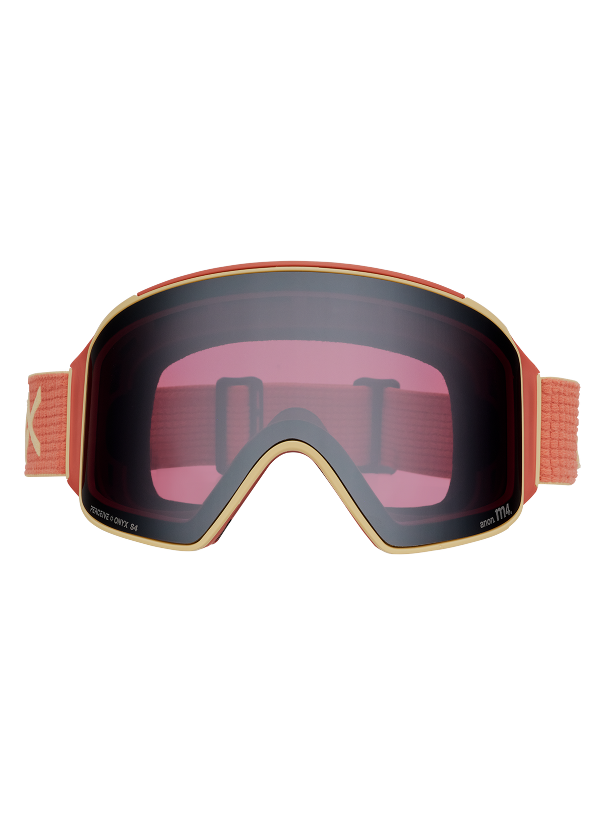 Product image of Anon M4 Goggles (Cylindrical) + Bonus Lens + MFI® Face Mask[Variant:Frame: Terracotta, Lens: Perceive Sunny Onyx (6% / S4), Spare Lens: Perceive Variable Violet (34% / S2)]