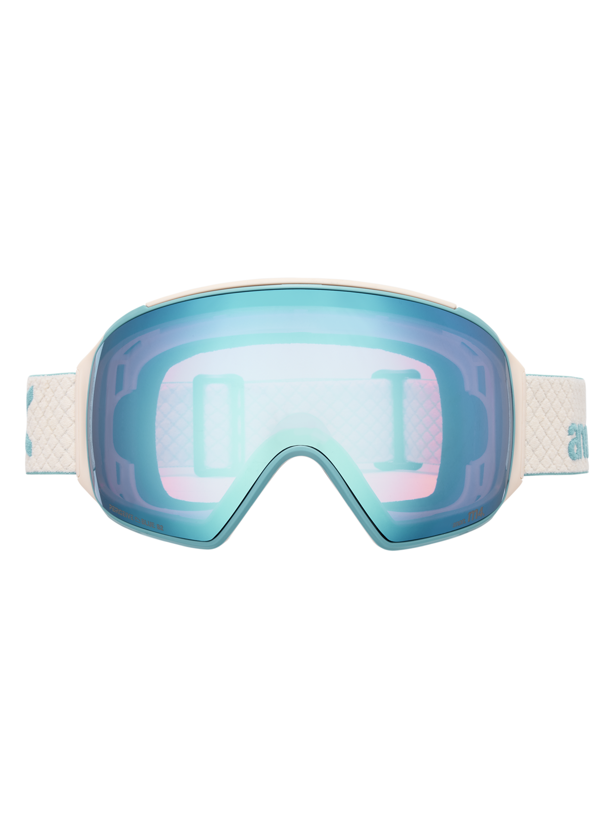 Product image of Anon M4 Goggles (Toric) + Bonus Perceive Lens + MFI® Face Mask (Sample)[Variant:Frame: Oat, Lens: PERCEIVE Variable Blue (21% / S2), Spare Lens: PERCEIVE Cloudy Pink (53% / S1)]