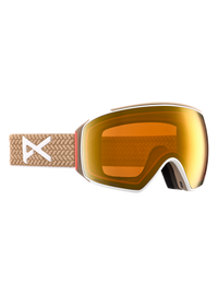 Product image of Anon M4 Low Bridge Fit Goggles (Toric) + Bonus Lens + MFI® Face Mask[Variant:Frame: Summit Taupe, Lens: Perceive Sunny Bronze (17% / S3), Spare Lens: Perceive Cloudy Burst (59% / S1)]