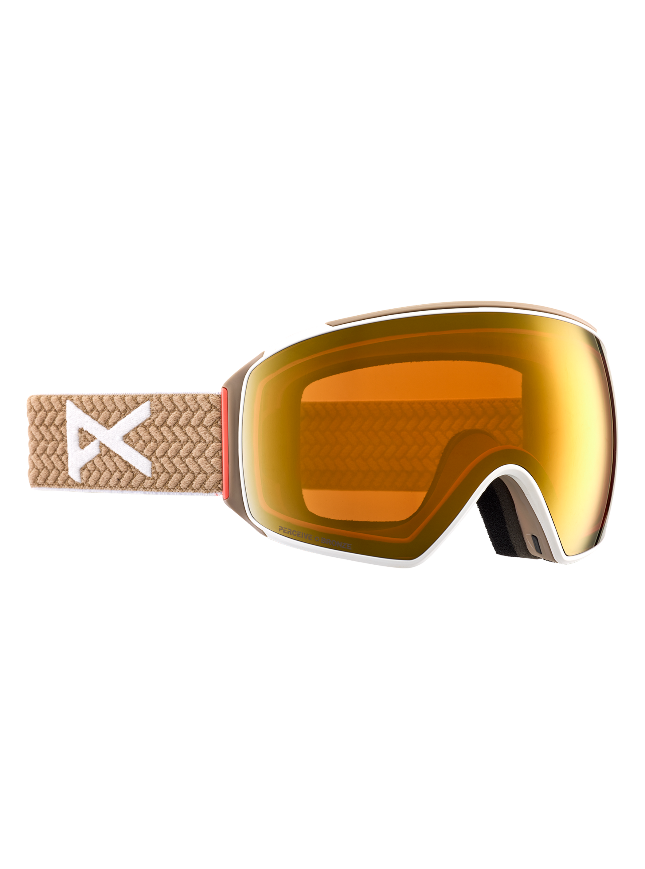 Product image of Anon M4 Low Bridge Fit Goggles (Toric) + Bonus Lens + MFI® Face Mask[Variant:Frame: Summit Taupe, Lens: Perceive Sunny Bronze (17% / S3), Spare Lens: Perceive Cloudy Burst (59% / S1)]