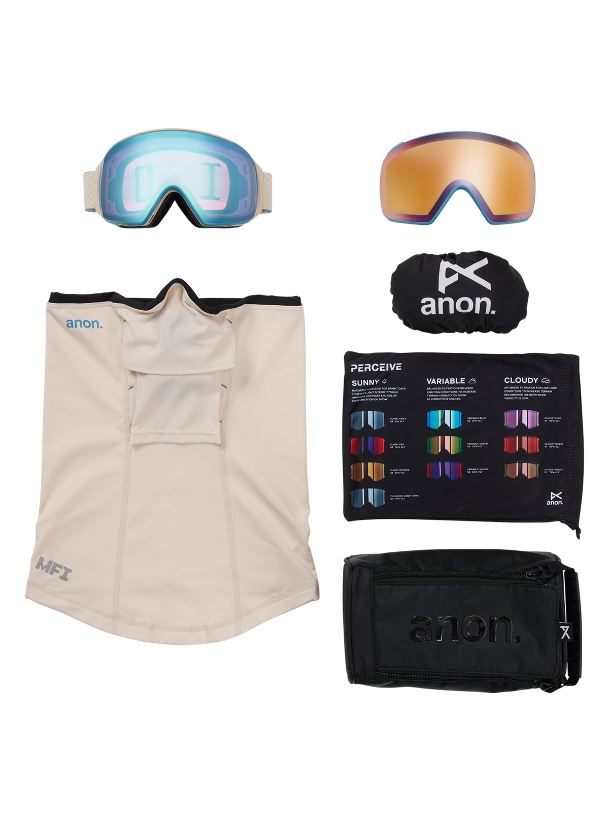 Anon M4 Goggles (Toric) + Bonus Perceive Lens + MFI® Face Mask