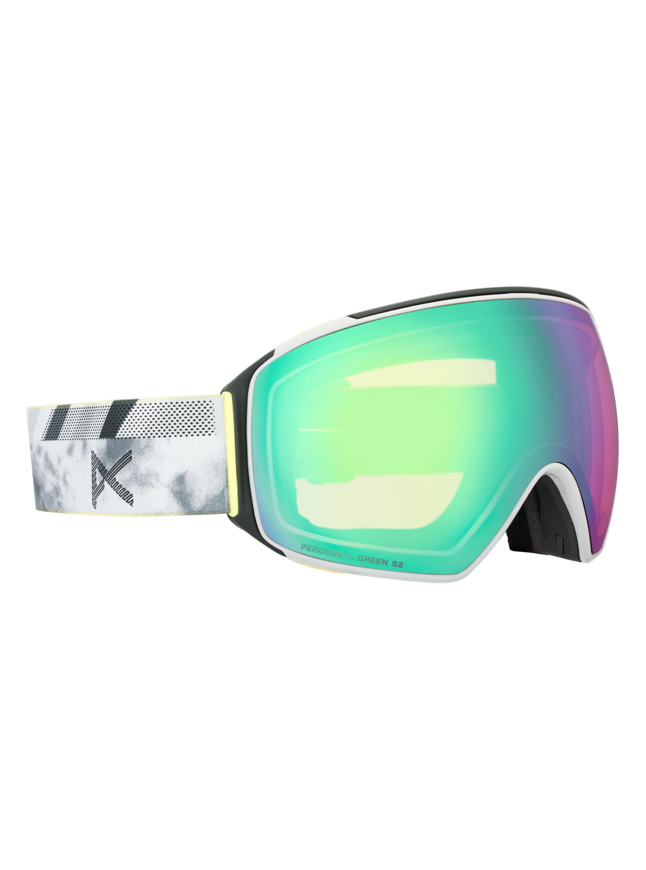 Product image of Anon M4 Goggles (Toric) + Bonus Perceive Lens + MFI® Face Mask[Variant:Frame: Tilt Shift, Lens: Perceive Variable Green (22% / S2), Spare Lens: Perceive Cloudy Pink (53% / S1)]