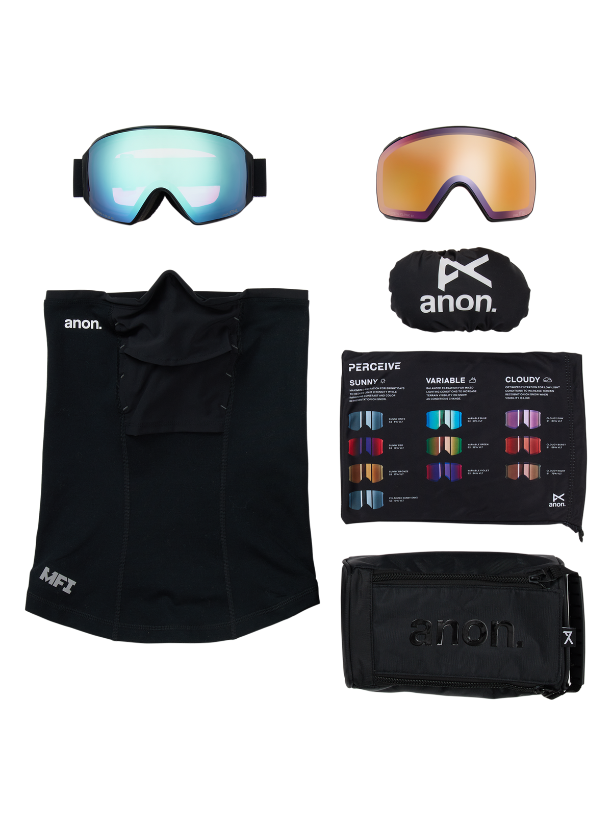 Anon M4 Goggles (Toric) + Bonus Lens + MFI® Face Mask | Anon Anon M4 Goggles (Toric) + Bonus Lens + MFI® Face Mask | Anon