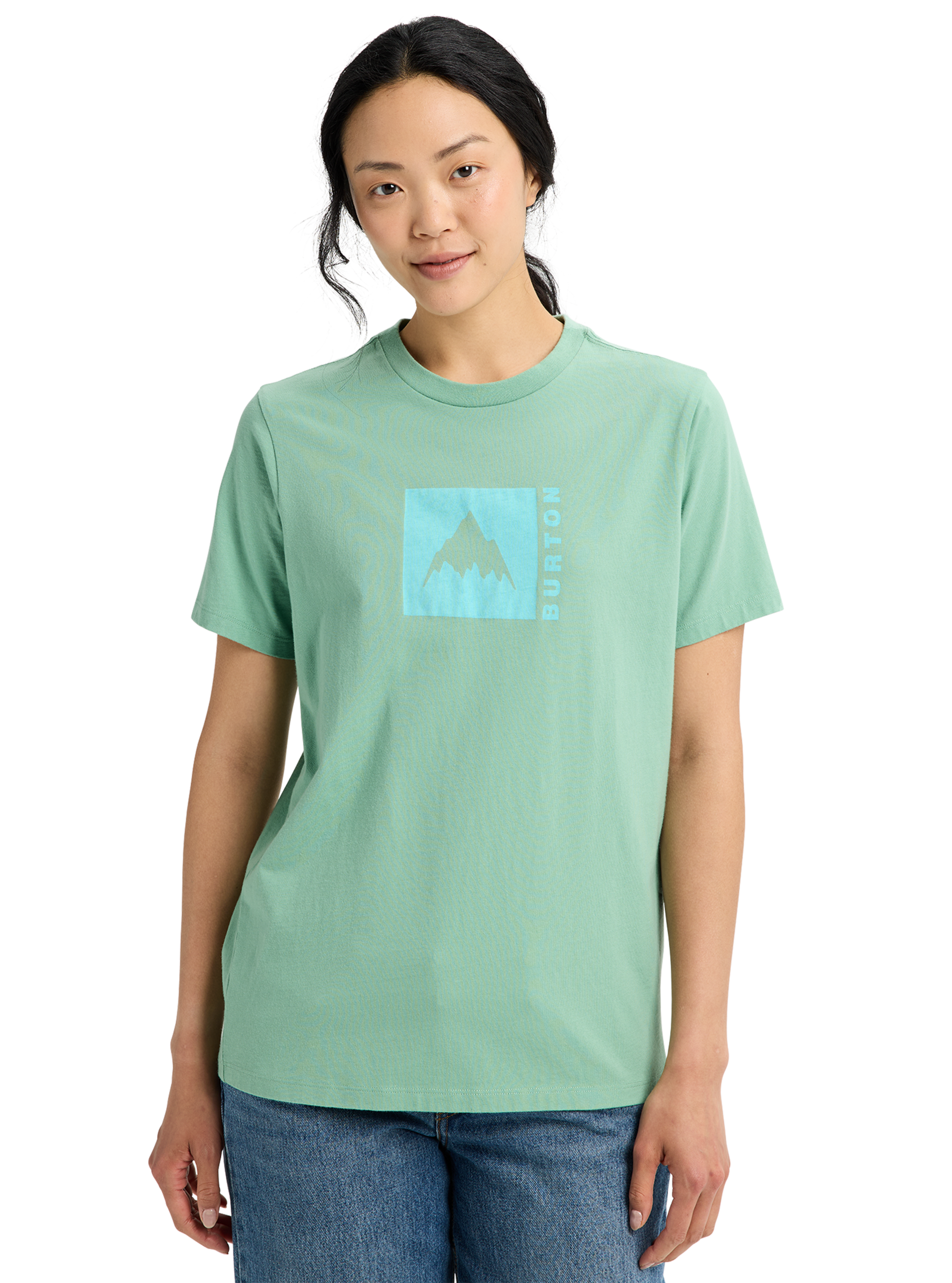 Product image of Burton Classic Mountain Short Sleeve T-Shirt[Variant:Soft Sage]