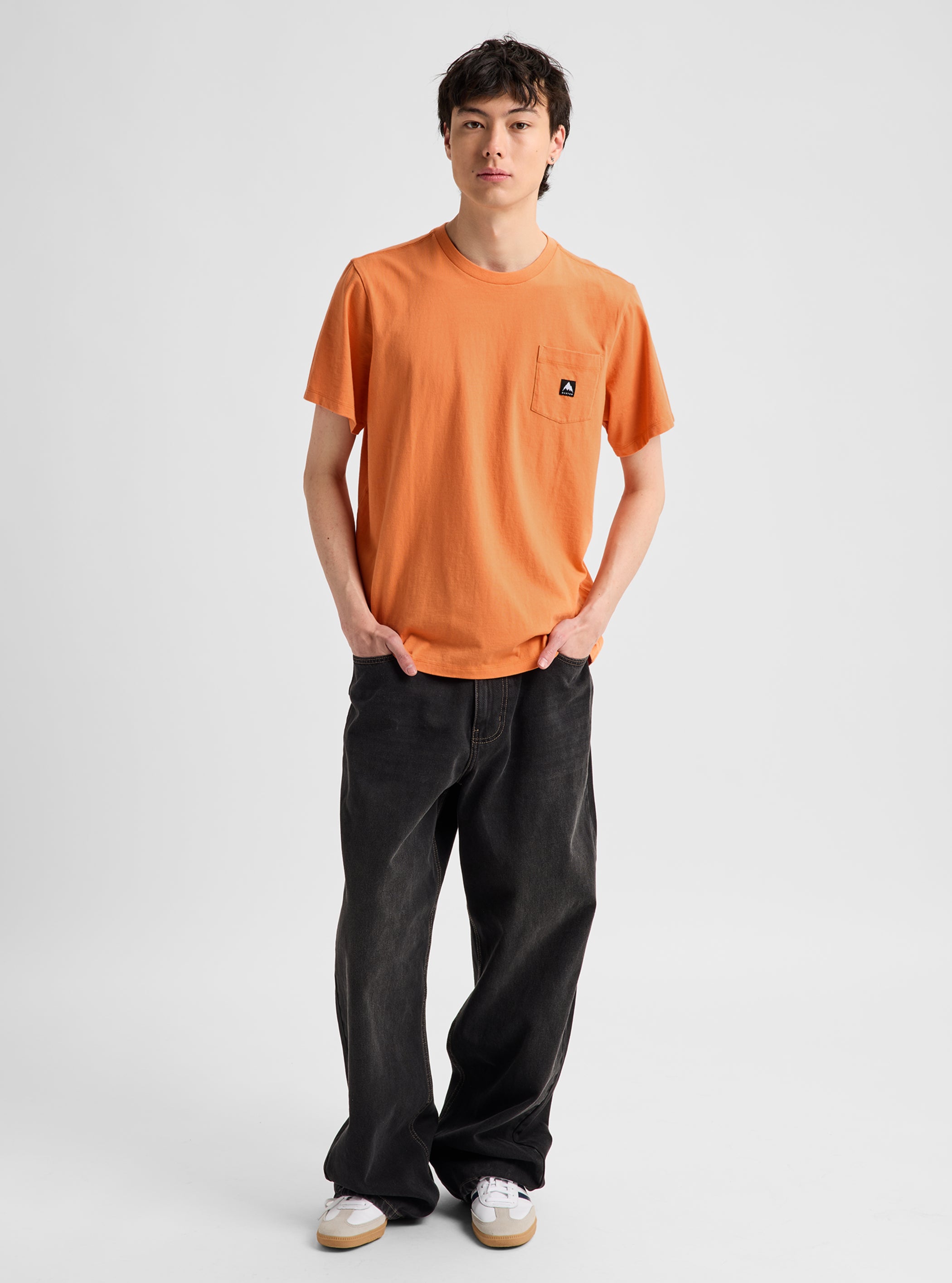 Product image of Men's Burton Colfax Short Sleeve T-Shirt[Variant:Goldfish Orange]