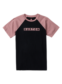Product image of Kids' Burton Vault Short Sleeve T-Shirt[Variant:True Black / Powder Blush]