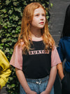 Product image of Kids' Burton Vault Short Sleeve T-Shirt[Variant:True Black / Powder Blush]