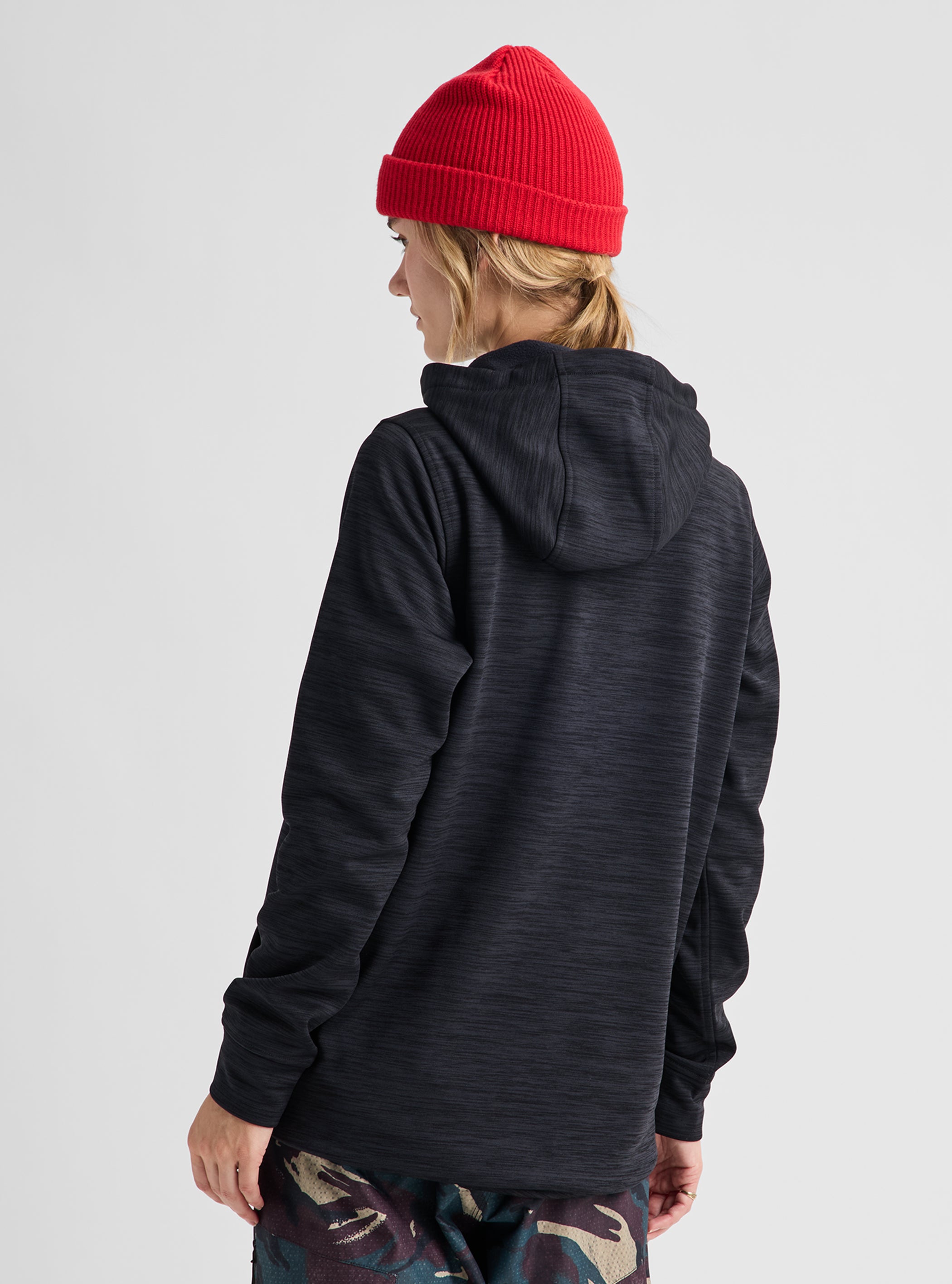 Product image of Women's Burton Oak Long Pullover Hoodie[Variant:True Black Heather]