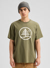 Product image of Burton Family Tree Short Sleeve T-Shirt[Variant:Forest Moss]