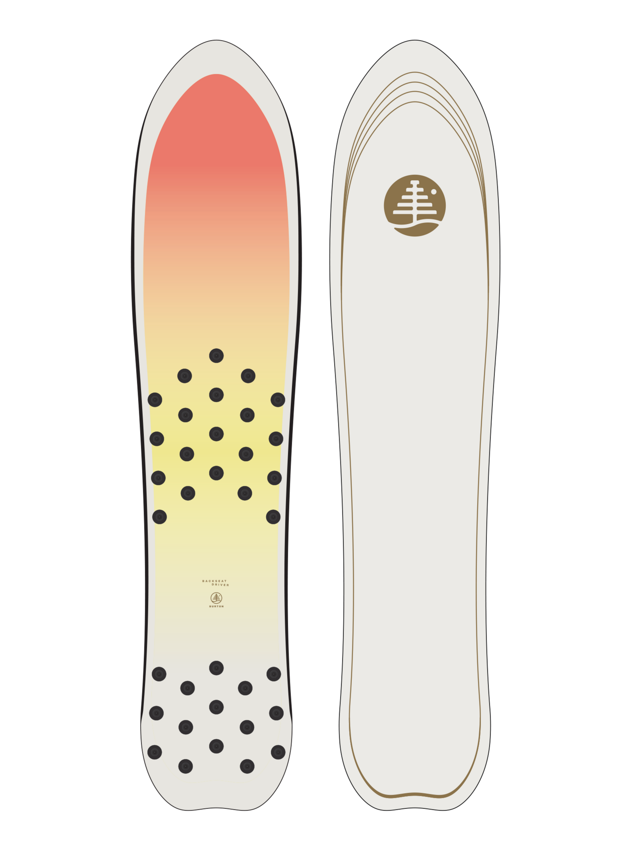 Burton Family Tree Backseat Driver Pow Surfing Board