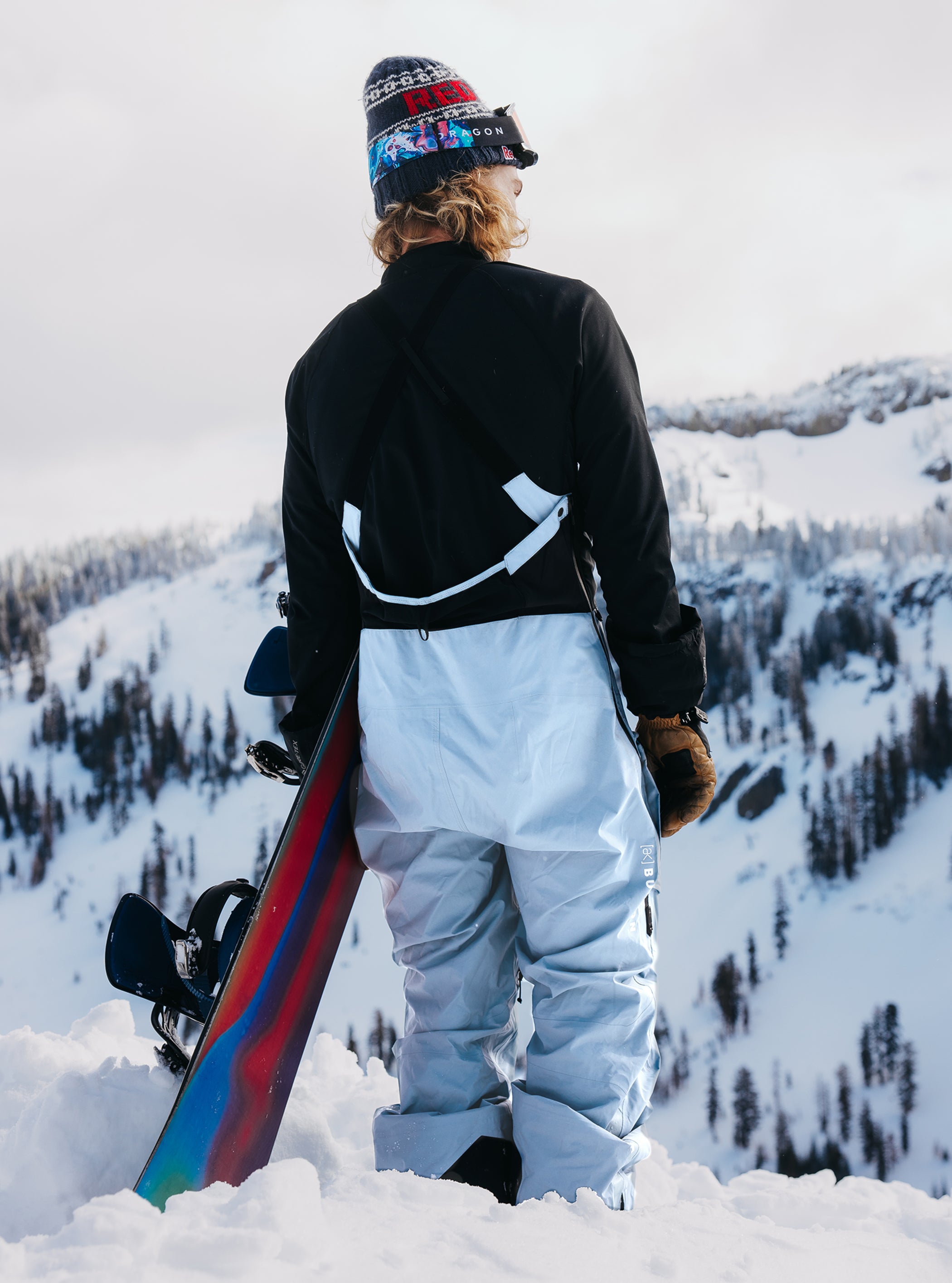 Product image of Men's Burton [ak] Tusk GORE-TEX PRO 3L Hi-Top Bib Pants[Variant:Dusty Blue]
