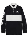 Product image of Men's Burton Midweight Base Layer Rugby Shirt[Variant:True Black / Stout White]