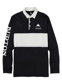 Product image of Men's Burton Midweight Base Layer Rugby Shirt[Variant:True Black / Stout White]
