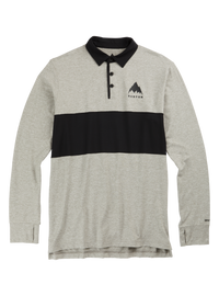 Product image of Men's Burton Midweight Base Layer Rugby Shirt[Variant:Gray Heather / True Black]