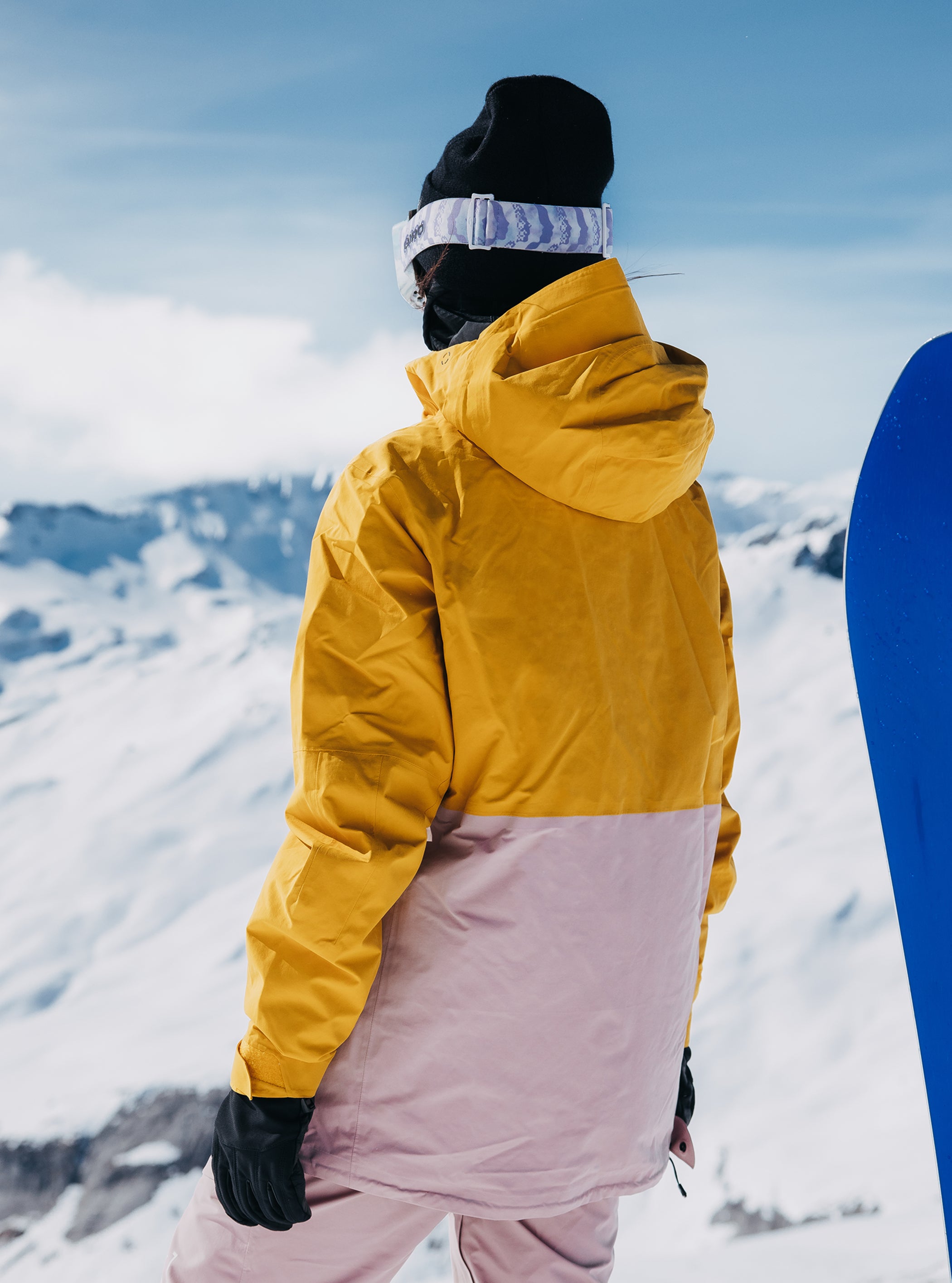 Product image of Women's Burton [ak] Kimmy GORE-TEX 2L Anorak Jacket[Variant:Goldenrod / Shadow Pink]