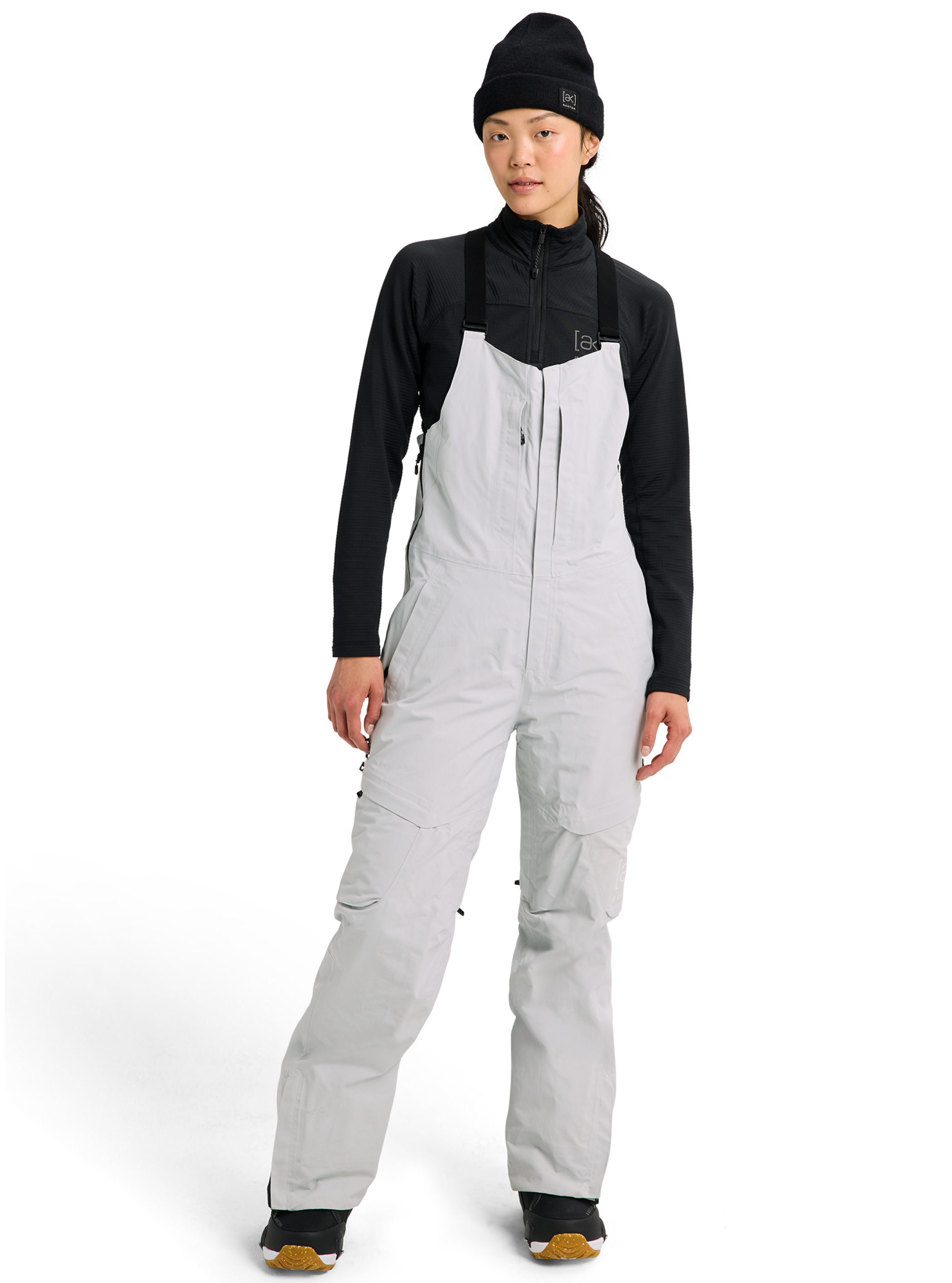 Product image of Women's Burton [ak] Kimmy GORE-TEX 2L Bib Pants[Variant:Gray Cloud]