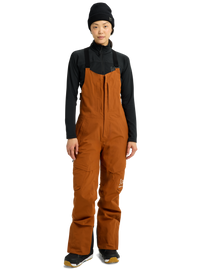 Product image of Women's Burton [ak] Kimmy GORE-TEX 2L Bib Pants[Variant:Chestnut Brown]