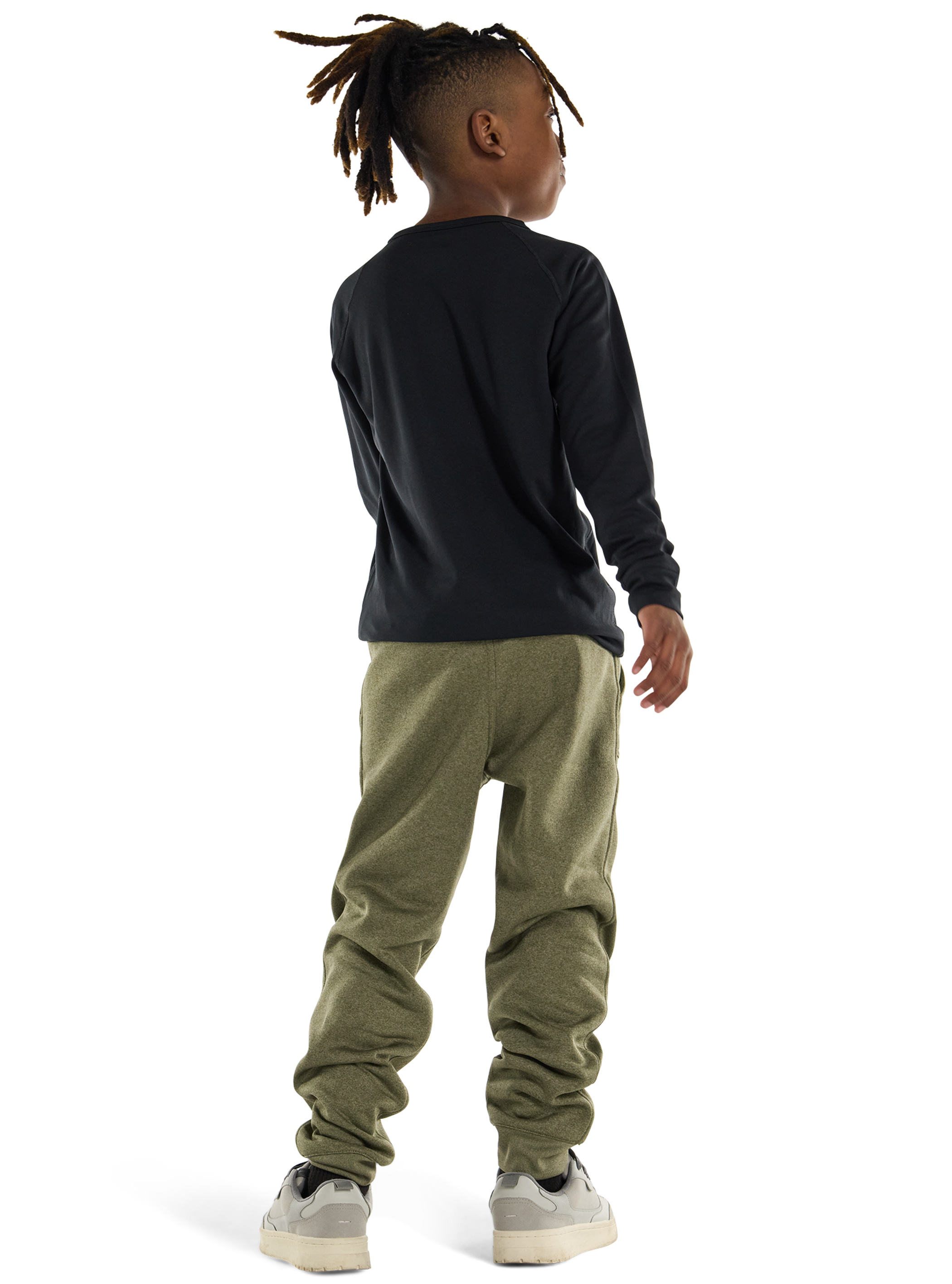 Product image of Kids' Burton Oak Fleece Pants[Variant:Forest Moss Heather]