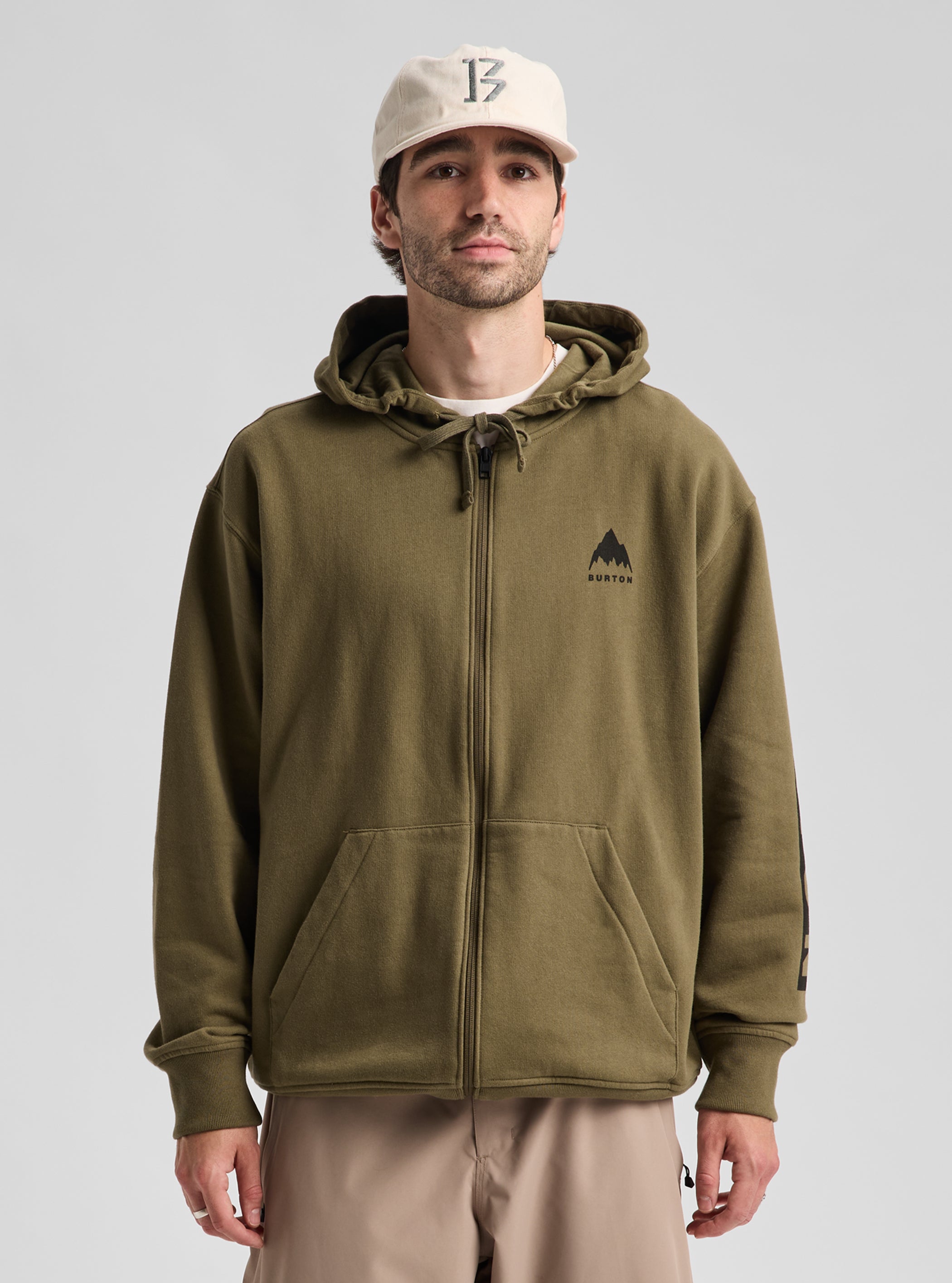 Product image of Burton Elite Full-Zip Hoodie[Variant:Dried Moss]