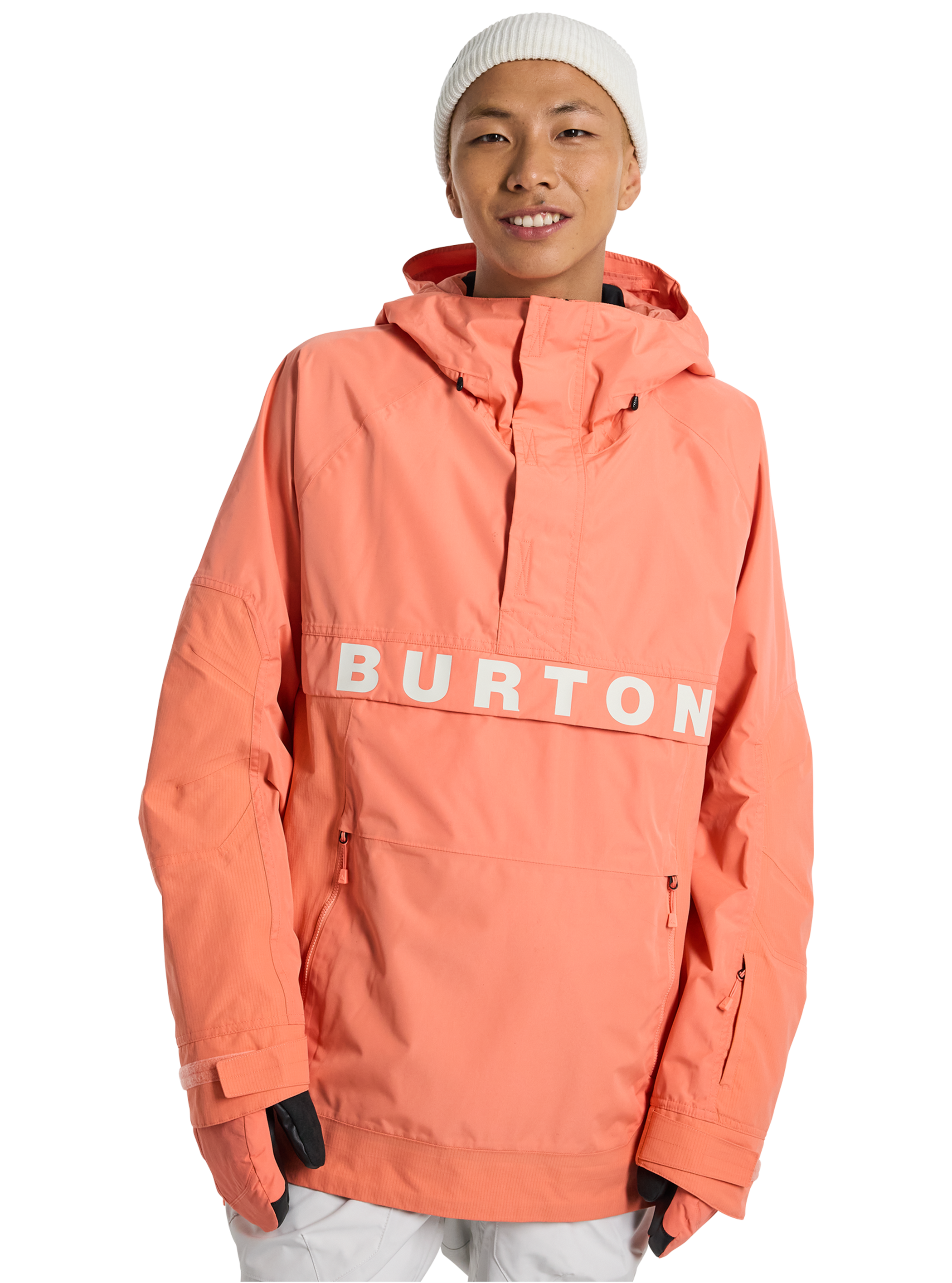 Product image of Men's Burton Frostner 2L Anorak Jacket[Variant:Peach Echo]