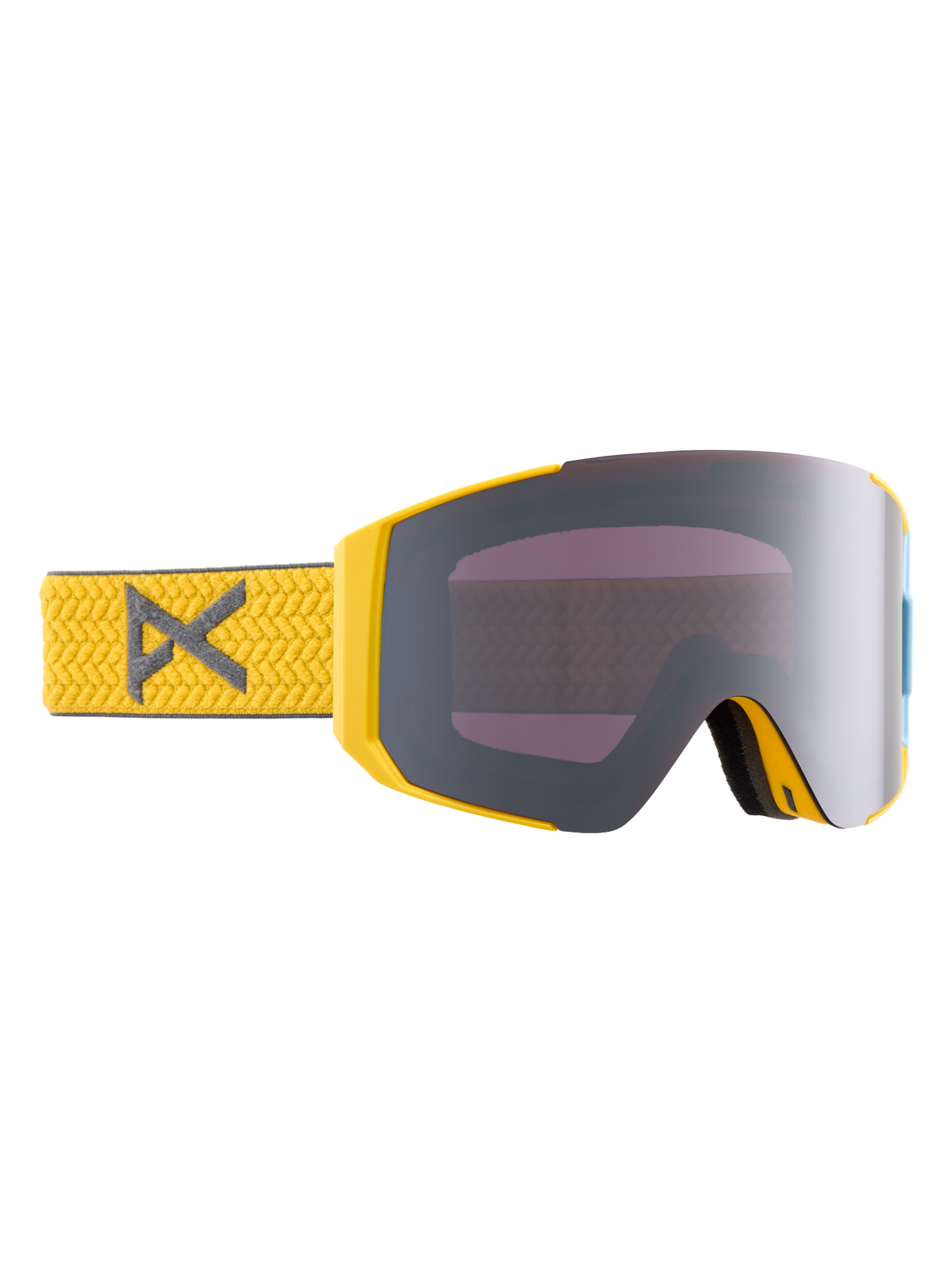 Product image of Anon Sync Goggles + Bonus Lens[Variant:Frame: Golden, Lens: Perceive Sunny Onyx (6% / S4), Spare Lens: Perceive Variable Violet (34% / S2)]