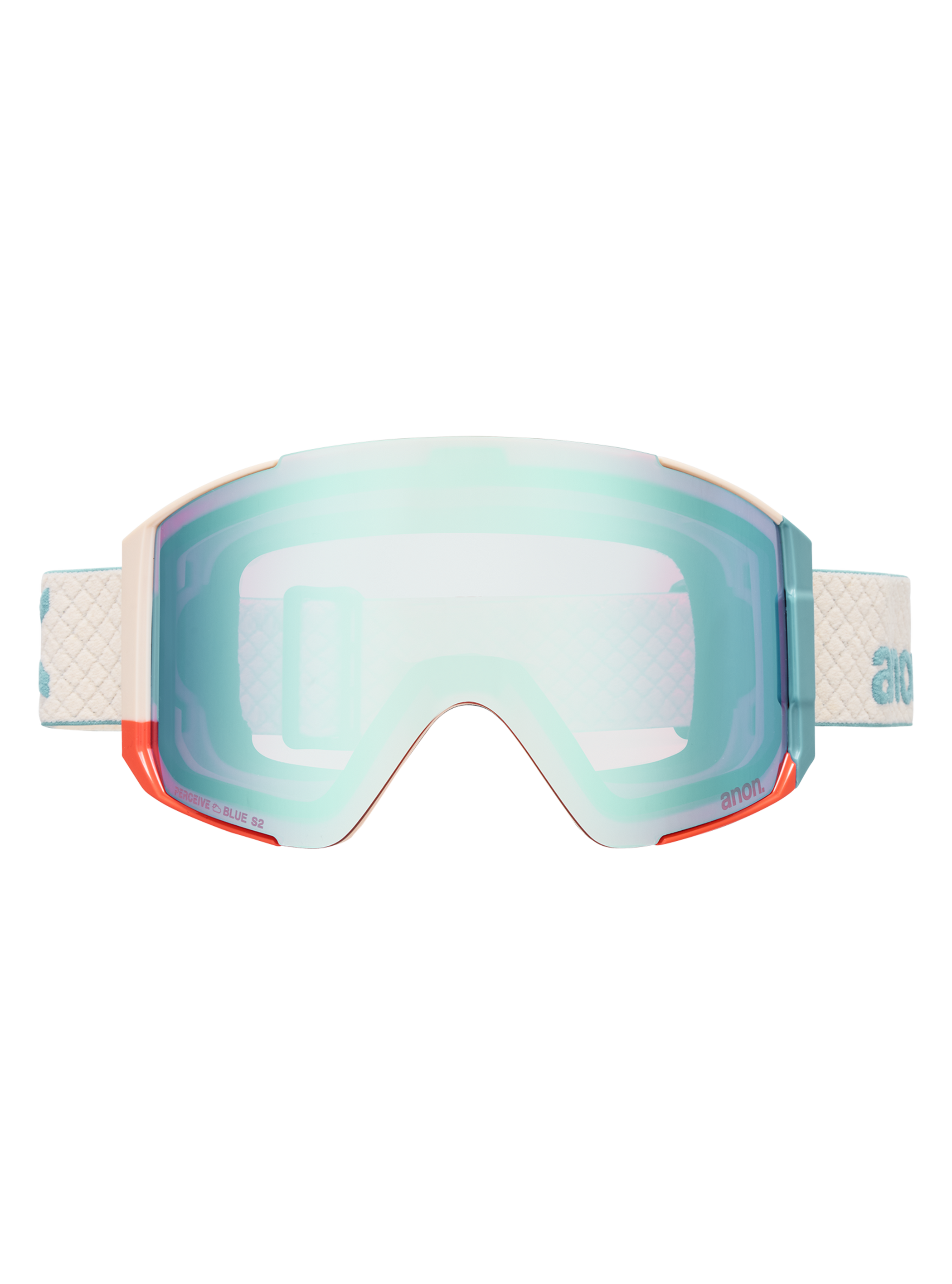 Product image of Anon Sync Goggles + Bonus Lens + MFI® Face Mask[Variant:Frame: Oat, Lens: Perceive Variable Blue (21% / S2), Spare Lens: Perceive Cloudy Pink (53% / S1)]
