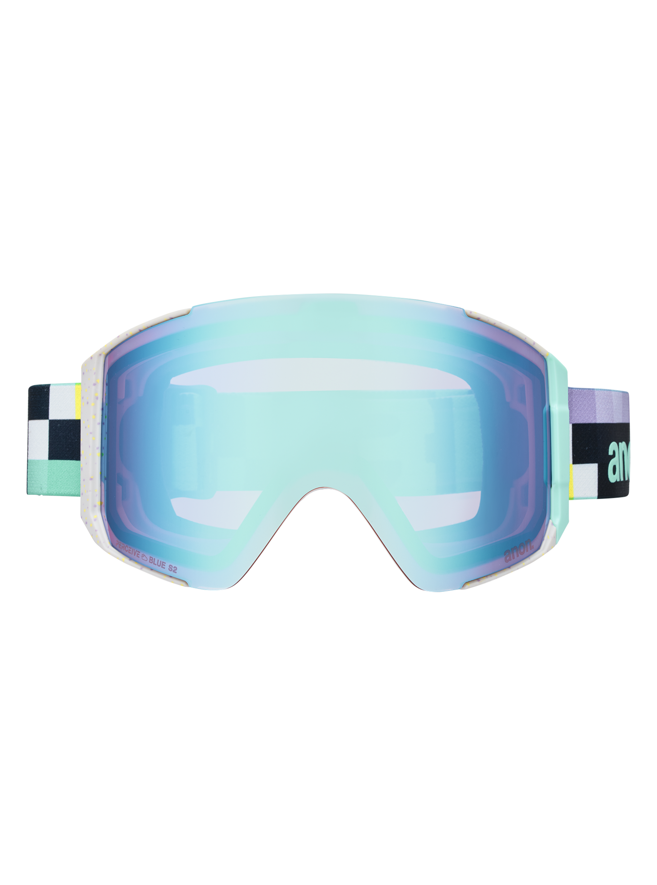 Product image of Anon Sync Goggles + Bonus Lens + MFI® Face Mask[Variant:Frame: Pixel, Lens: Perceive Variable Blue (21% / S2), Spare Lens: Perceive Cloudy Pink (53% / S1)]