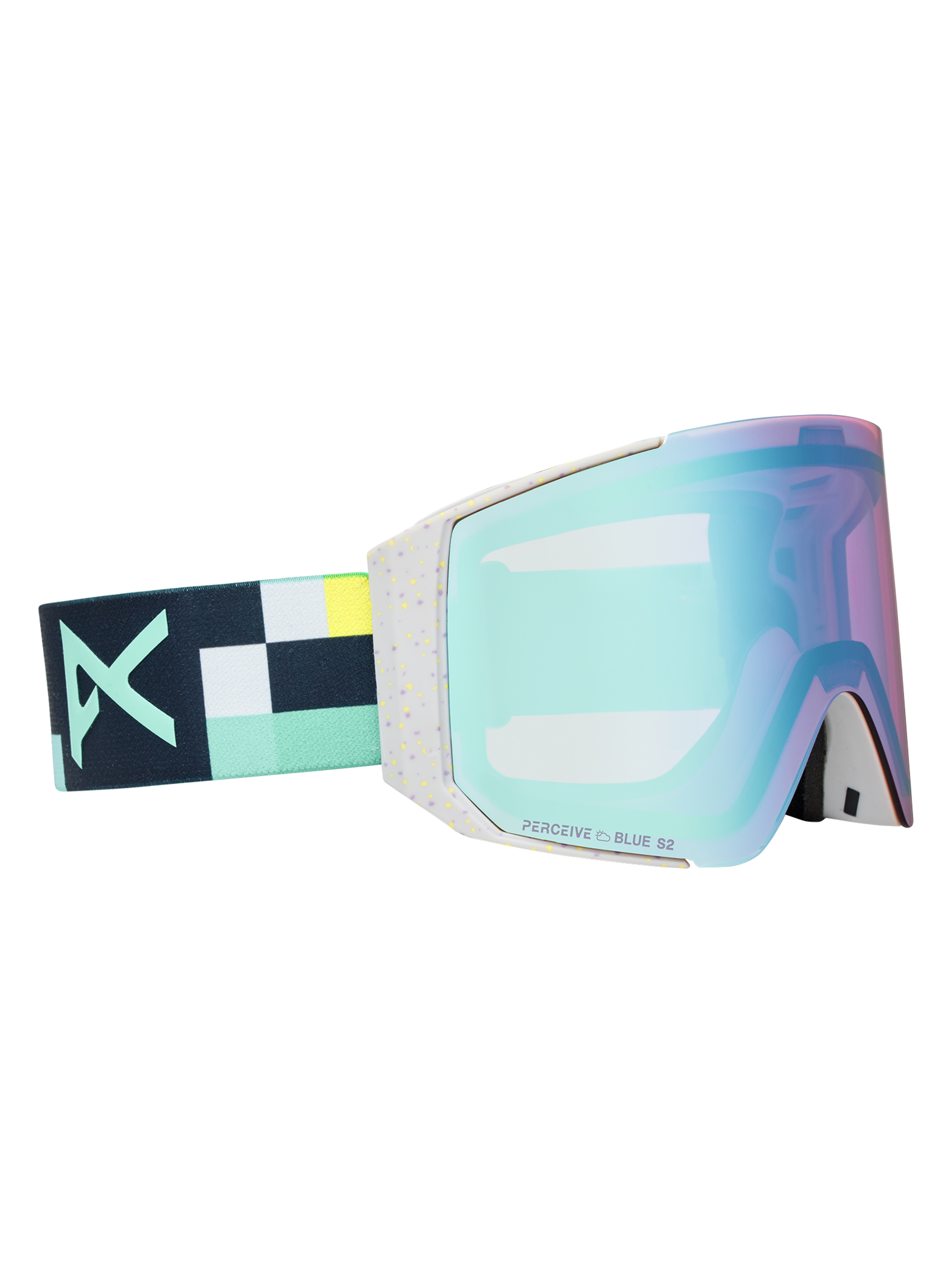 Product image of Anon Sync Goggles + Bonus Lens + MFI® Face Mask[Variant:Frame: Pixel, Lens: Perceive Variable Blue (21% / S2), Spare Lens: Perceive Cloudy Pink (53% / S1)]