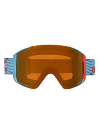Product image of Anon Sync Goggles + Bonus Lens + MFI® Face Mask[Variant:Frame: Retro Blue, Lens: Perceive Sunny Bronze (17% / S3), Spare Lens: Perceive Cloudy Burst (59% / S1)]