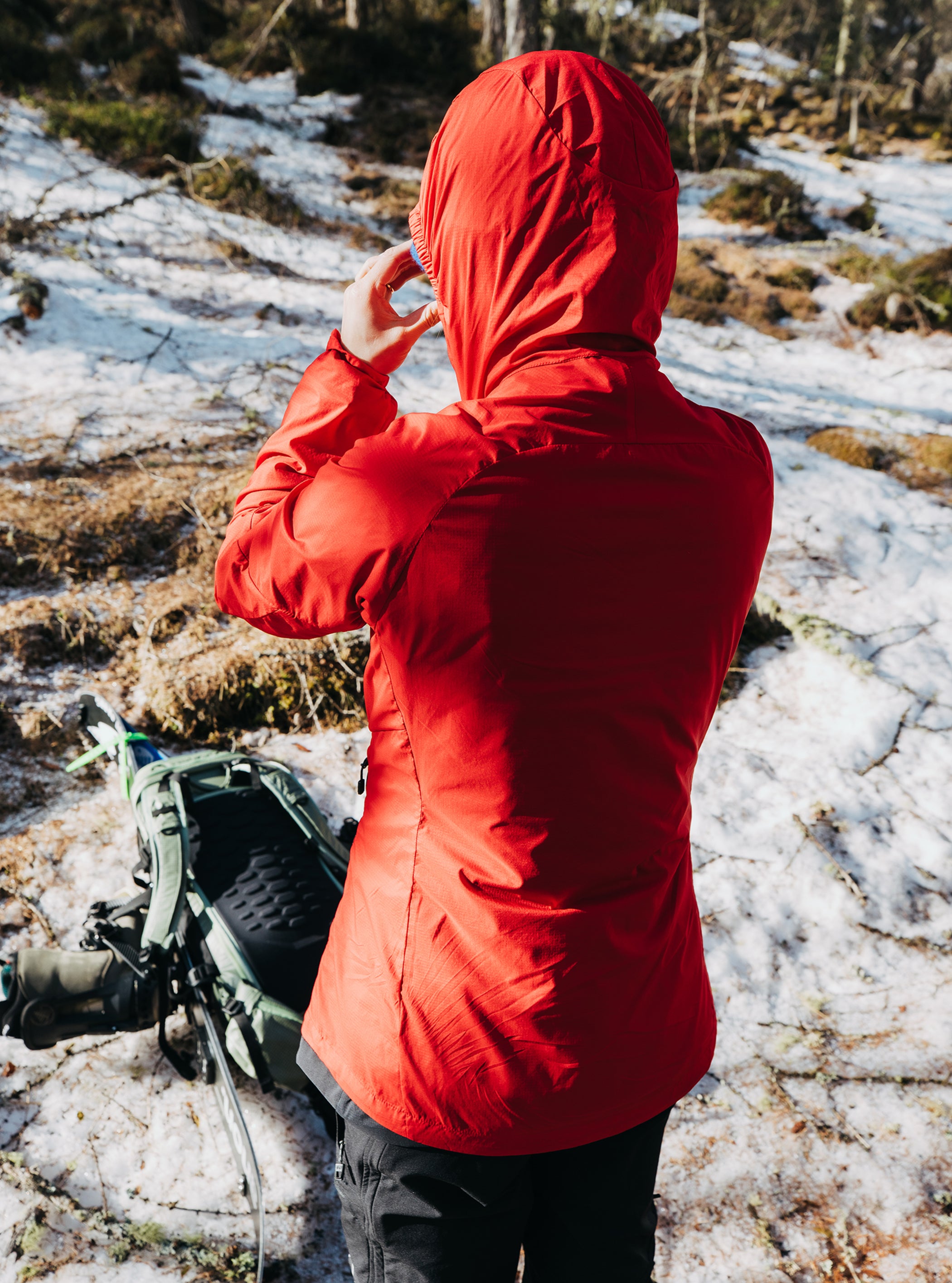 Product image of Women's Burton [ak] Dispatcher Ultralight Jacket[Variant:Molten Red]
