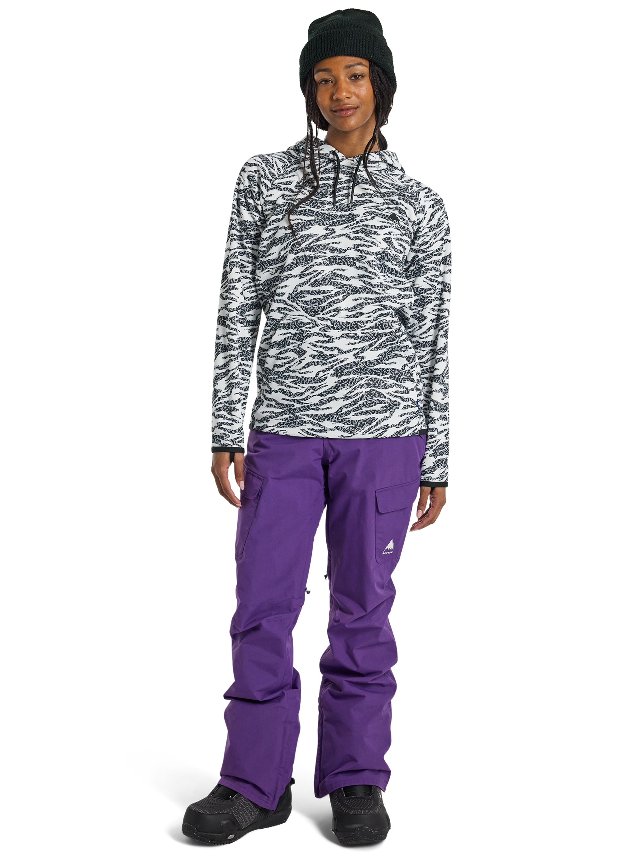 ウィメンズ Burton クラウン ウェザープルーフ プルオーバー フリース