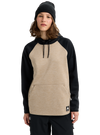 Product image of Women's Burton Crown Weatherproof Fleece Pullover[Variant:Summit Taupe Heather / True Black]