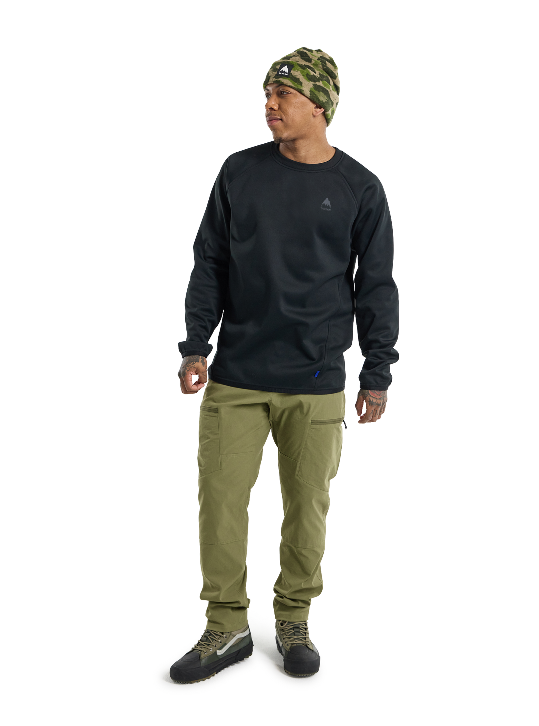 メンズ Burton クラウン ウェザープルーフ プルオーバー クルーネック フリース
