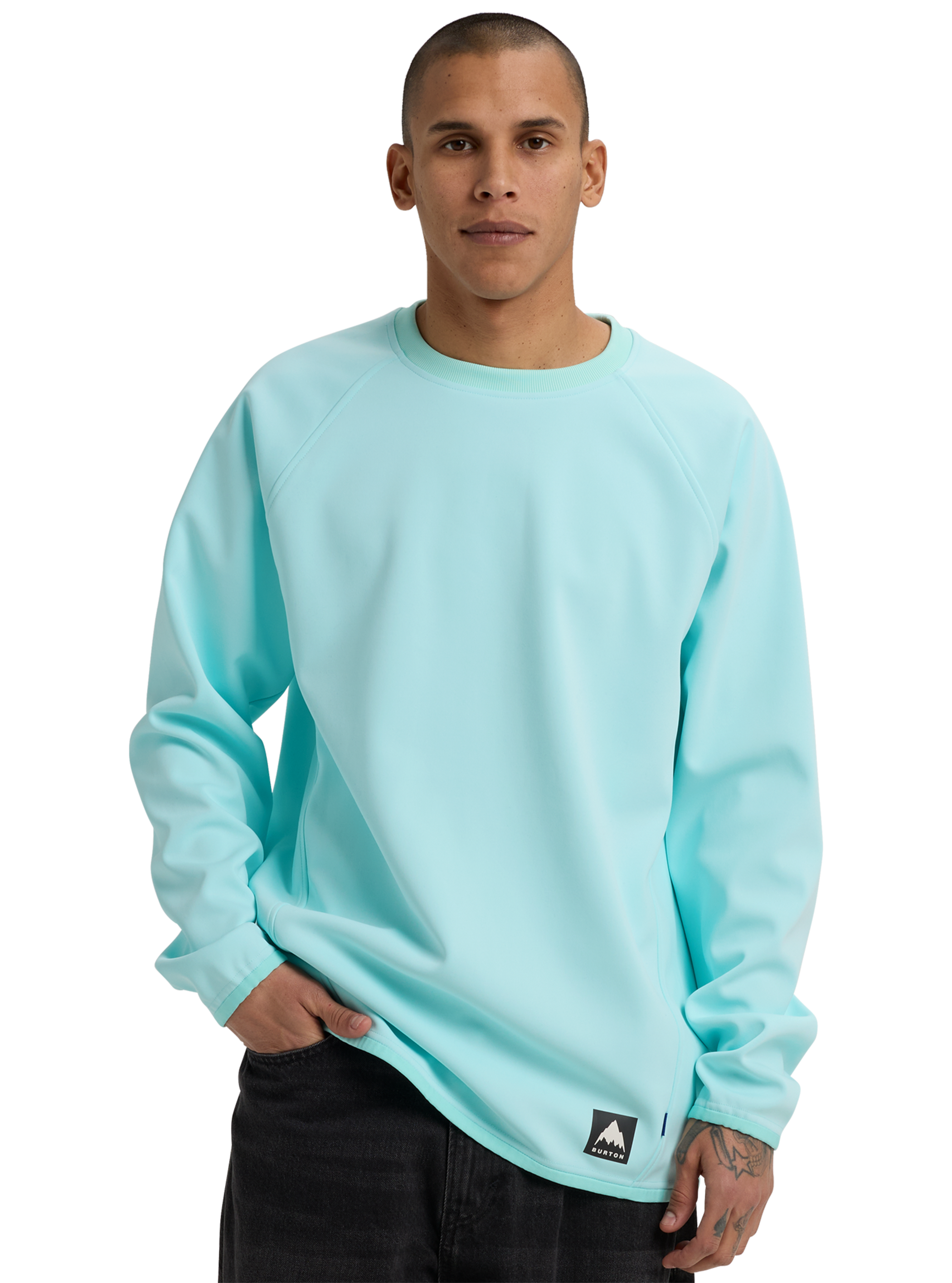 Product image of Men's Burton Crown Weatherproof Crewneck Fleece[Variant:Light Teal]