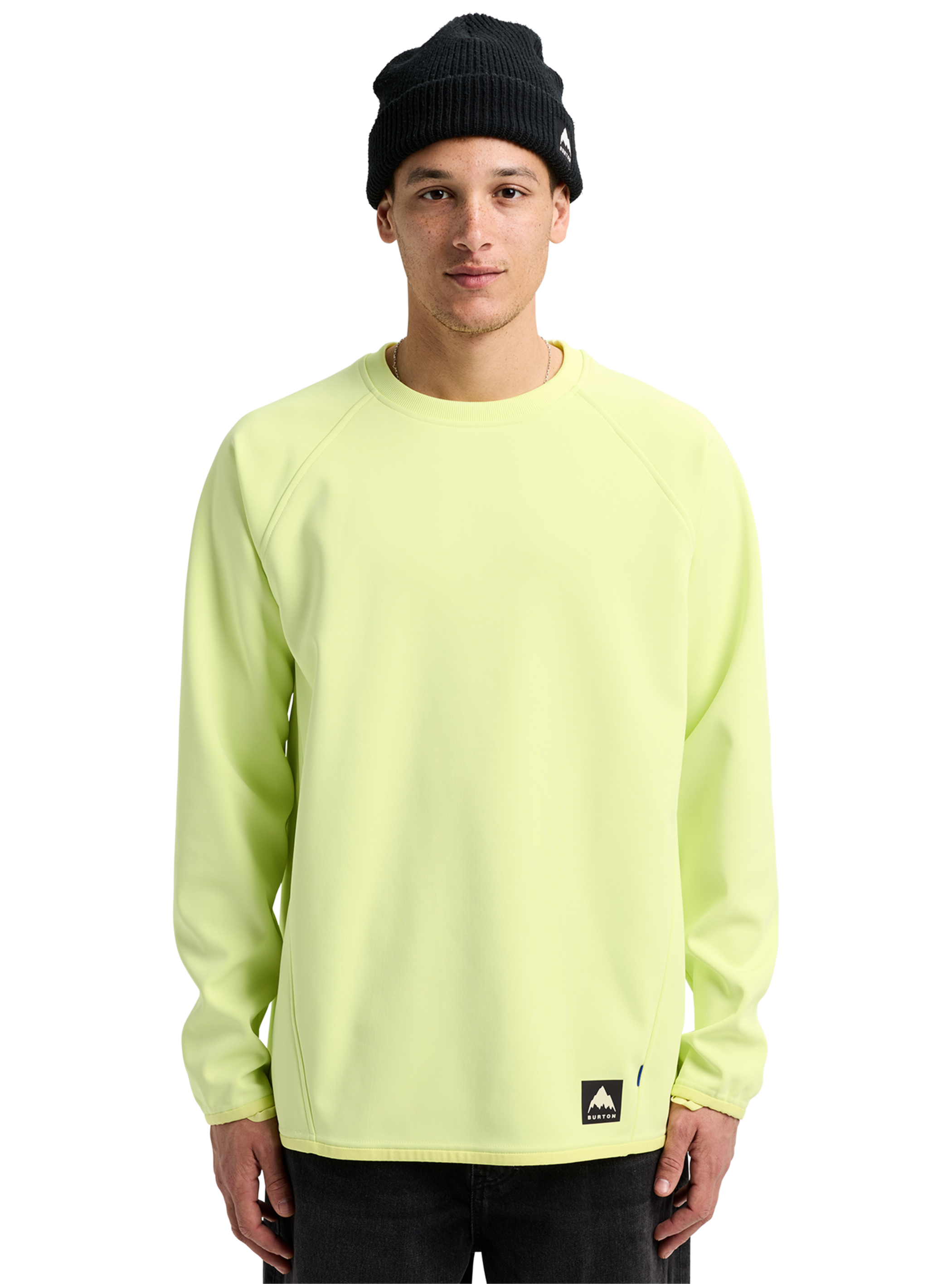 Product image of Men's Burton Crown Weatherproof Crewneck Fleece[Variant:Glow Yellow Green]
